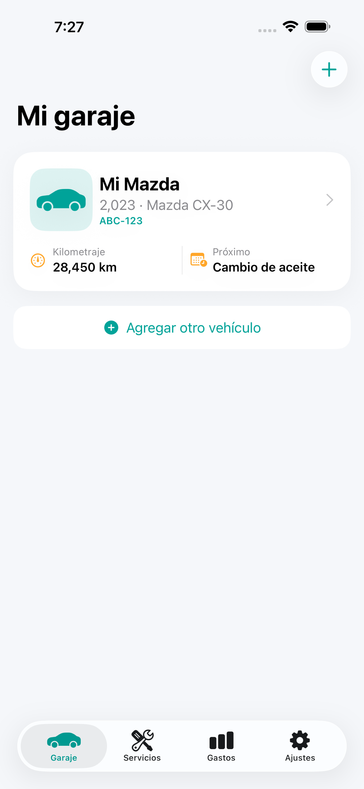 My Garage Screen by AutoCuida
